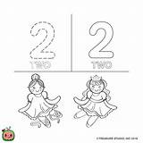 Cocomelon Coloring Pages Number Numbers sketch template