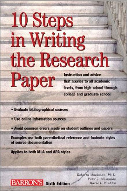 steps  writing  research paper   econsultant