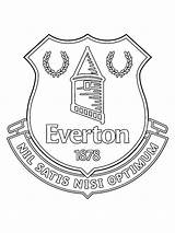 Everton Fc Colouring Pages Coloring Colour Football Coloringpage Ca sketch template