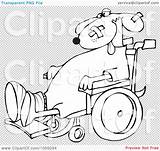 Illustration Coloring Wheelchair Royalty Outline Dog Transparent Vetor Clip Cox Dennis Regarding Notes Quick sketch template