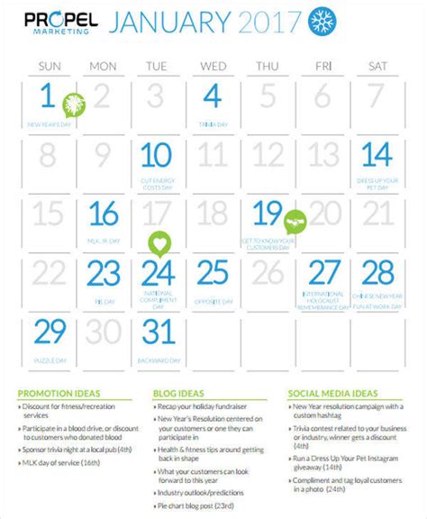 business calendar templates  ms word  google docs