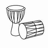 Coloring Drum Clipart Pages Choose Board Drawing Drums sketch template
