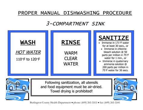 printable wash rinse sanitize signs printable templates