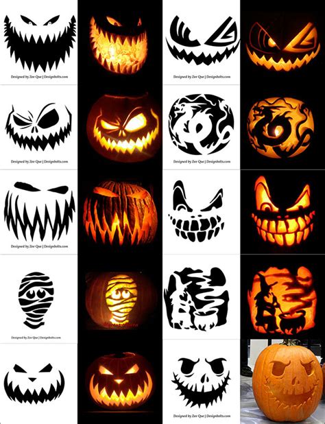 pumpkin carving patterns  printable scary web    scary