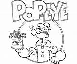 Popeye Cartoons Coloring4free Colorear Ausmalbild Coloringareas Getcolorings sketch template
