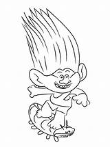 Trolls Coloring Pages Movie Holiday Color Print Site Moana sketch template