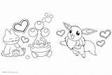 Eevee Coloring Pages Cute Printable Adults Kids Bettercoloring sketch template