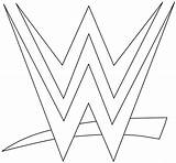 Wwe Coloring Pages Wrestling Logo Printable Print sketch template