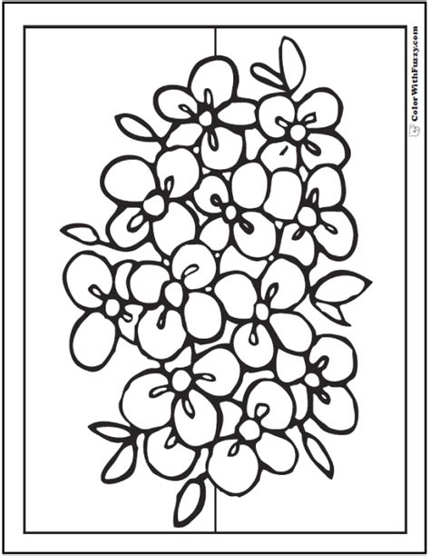 flower coloring pages customize  print