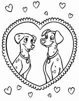 101 Coloring Dalmatians Pages Kleurplaat Disney sketch template