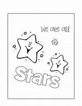 Coloring Pages Stars Rocks sketch template