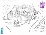 Barbie Coloring Pages Ballerina Hellokids Queen Snow Swans Shoes Pink Sheet Color sketch template