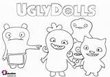 Uglydolls Bubakids Colouring Moxy Wordgirl Coloringsheet Uglydoll Pinky Chipettes sketch template