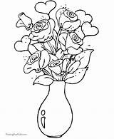 Bojanke Bouquet Djecu Valentinovo Printanje Azcoloring Coloringhome sketch template