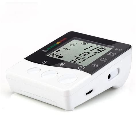 jziki digitale automatische arm bloeddrukmeter pulse monitor tonometer draagbare bp