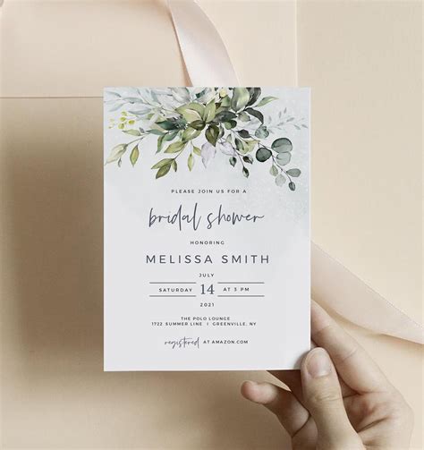 bridal shower invitation template editable printable bridal shower