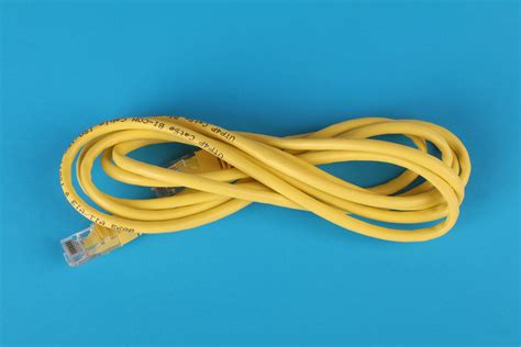 yellow cable  stock photo
