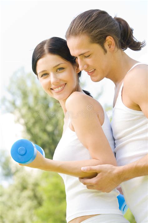 Couple At The Gym Stock Image Image Of Person Muscled 5252245
