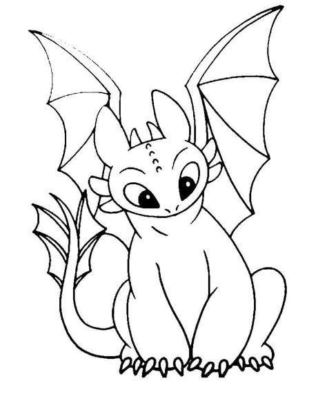 toothless  color coloring page  printable coloring pages  kids