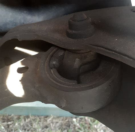 front  control arm bushes  driving  worn front