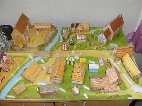 medieval village model history fair project plymouth
