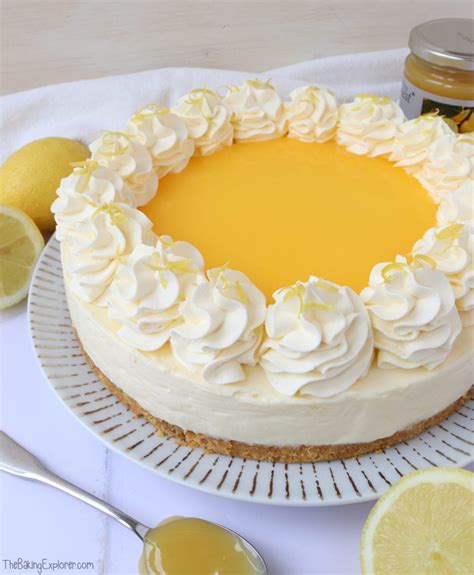 lemon curd cheesecake  bake  baking explorer