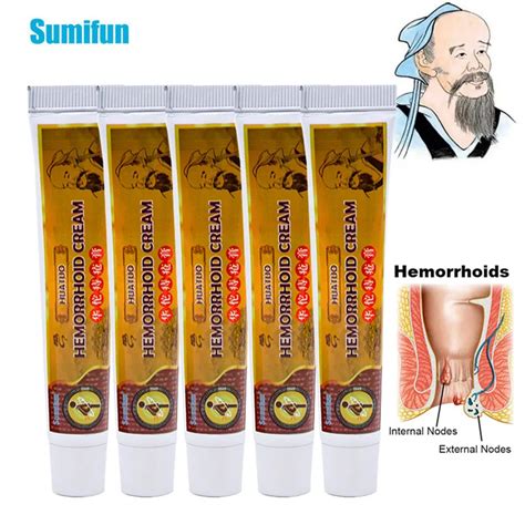 1 3 5pcs huatuo hemorrhoids medical ointment crack anal internal