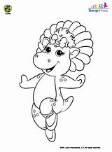 Barney Coloring Bop Baby Pages Printable Cartoon Dancing Kids Color Character Characters Ecoloringpage Sheets Dinosaur sketch template