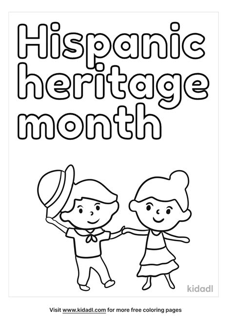 hispanic heritage month coloring page coloring page printables