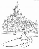 Coloring Pages Rapunzel Disney sketch template