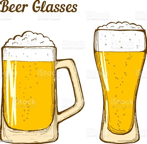 Beer Glasses Stock Illustration Download Image Now Istock