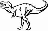 Rex Coloring Pages Dinosaur Outline Trex Dinosaurs Tyrannosaurus Line Colouring Drawing Giganotosaurus Clipart Cute Color Cliparts Para Colorir Land Before sketch template