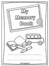 End Year Memory Book School Coloring Printable Pages Templates Books Sheets Dementia First Kindergarten Color Grade Coloringpage Eu Kids Getdrawings sketch template