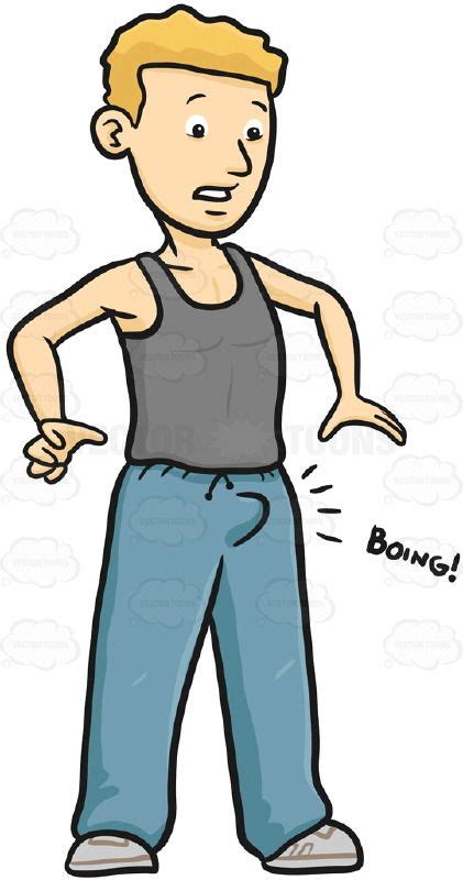 blonde man in black tank top t shirt blue jogging pants