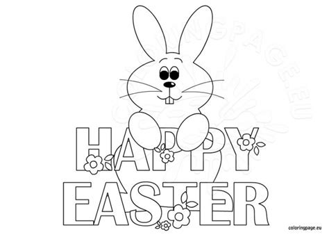 easter bunny coloring pages  toddlers