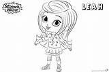 Shimmer Shine Leah Coloring Pages Lineart Printable Color Kids Name Print Friends Template Bettercoloring sketch template