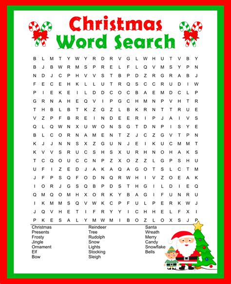 printable holiday word search word search printable   kids