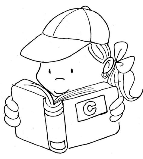 reading  coloring pages  coloring pages easy coloring