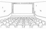 Theater Auditorium sketch template