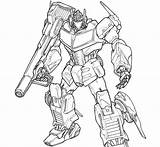 Optimus Transformer Mewarnai 1056 sketch template