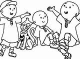 Wecoloringpage Caillou sketch template