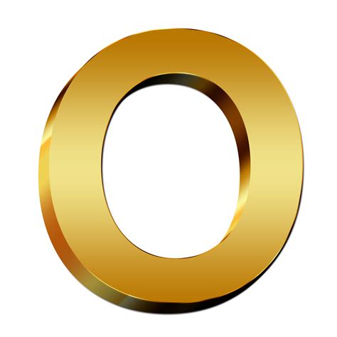 uppercase letter gold   image