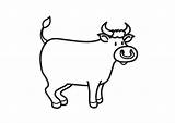 Kleurplaat Stier Grote Afbeelding sketch template