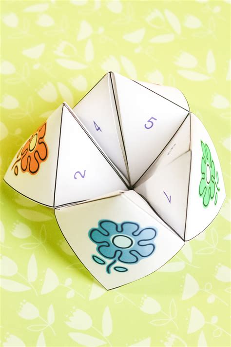 Easy Mother’s Day Fortune Teller Craft Free Printable Angie Holden