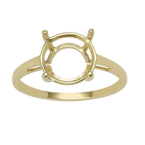 ct gold  ring mount  fit xmm gemstone jewellerymaker