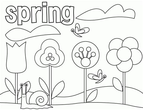 preschool spring coloring pages   preschool spring