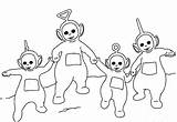 Teletubbies Coloring Pages Kids Printable Laa Colouring Clipart Holding Together Book Color Po Print Child Play Transparent Background Printcolorcraft Cartoon sketch template