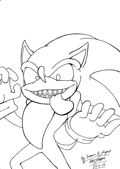 sonicexe coloring pages coloring home