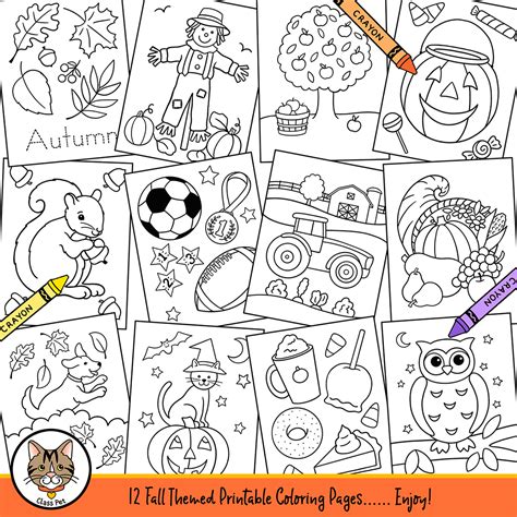 fall coloring pages   teachers