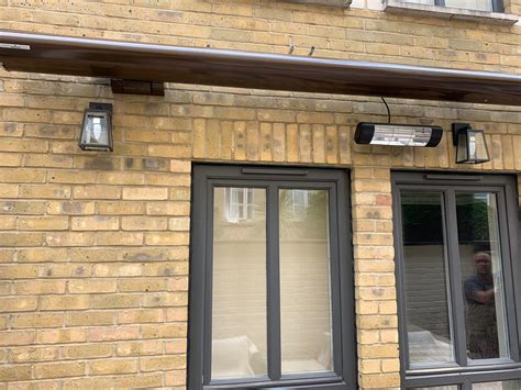 patio awning  heater radiant blinds